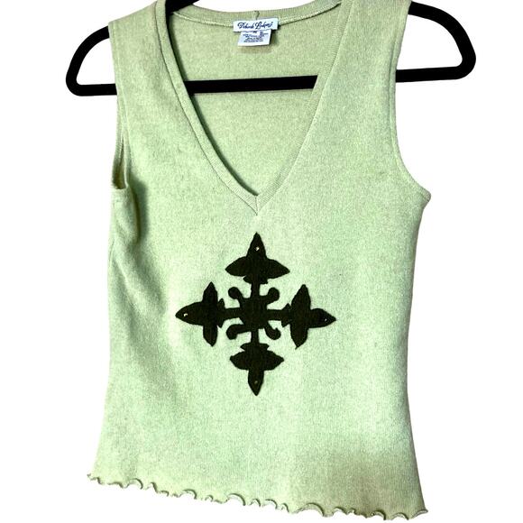 Deborah Lindquest Tops - Deborah Lindquist 100% Recycled Cashmere Re Imagined Vest Tank Top Sz S